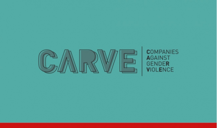 Logotip del projecte CARVE d'empreses compromeses amb la violència de gènere. Font: CARVE