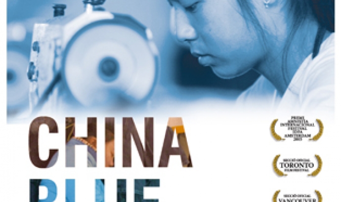 Cartell del documental "China Blue"