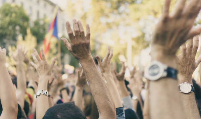 L'ACN, Òmnium Cultural i l'AMI han convocat una manifestació centralitzada a Barcelona. Font: Llicència CC (Unsplash)