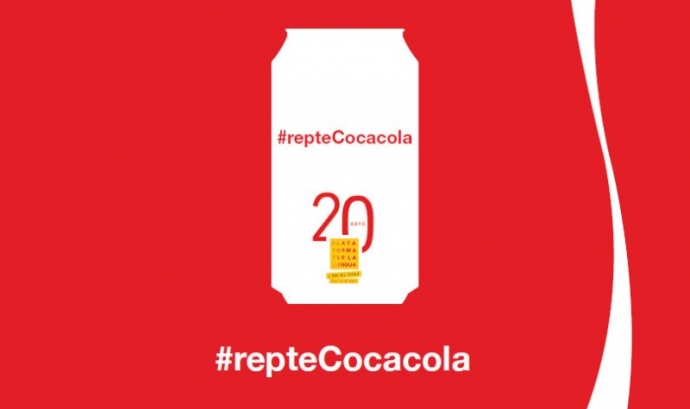 Imatge de la campanya #repteCocacola