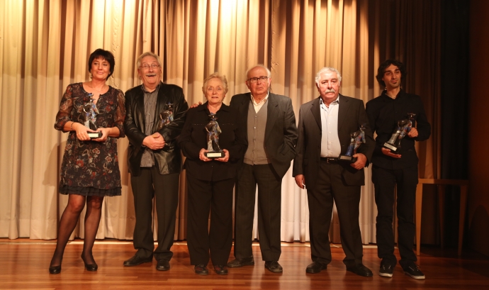 Foto de família dels premiats Font: 