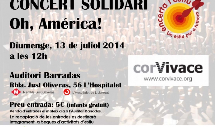 Concert solidari. Oh, Amèrica!