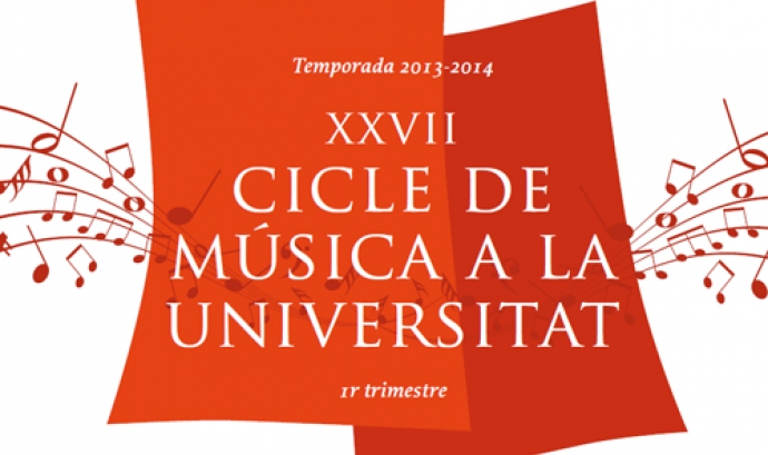 Cartell Cicle de Música a la Universitat 2013 - 2014 (Font: UB)