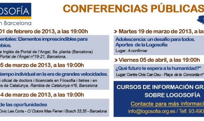 Conferències Públiques 2013 de Logosofía