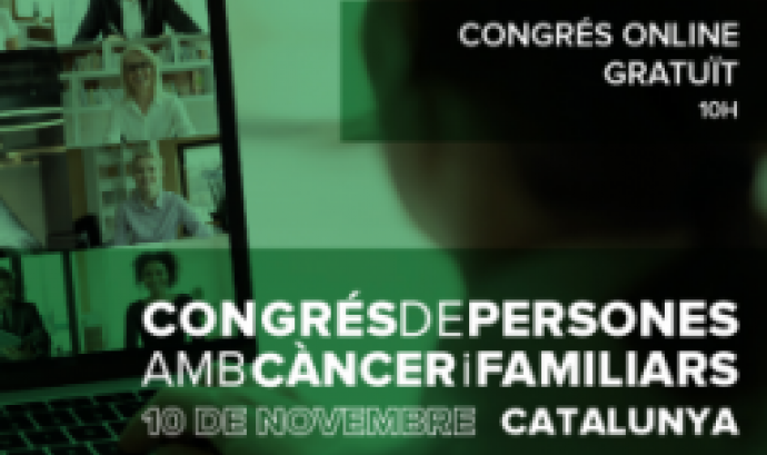 Cartell del 1r Congrés de Persones amb Càncer i Familiars. Font: AECC Catalunya contra el Càncer