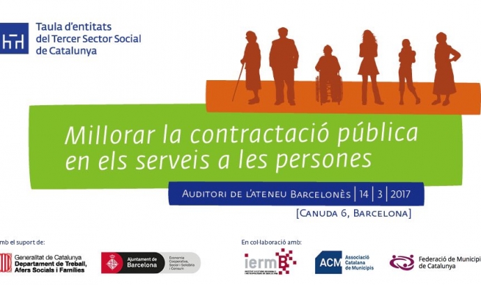 Jornada 'Millorar la contractació pública en els serveis a les persones'. Font: Taula d'Entitats del Tercer Sector Social