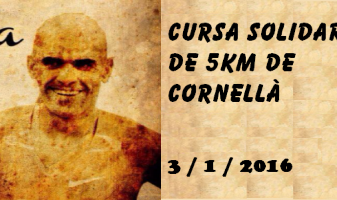 Cartell Cursa Solidaria 5 km. Font: web: Runedia