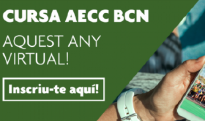 Cartell I Cursa virtual AECC Barcelona en Marxa. Font: AECC Catalunya contra el càncer. 