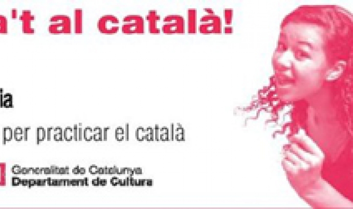 "Connecta't al català"  Font: 