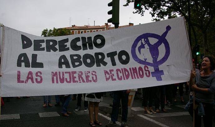 Manifestació pel dret de l'avortament en contra de la reforma del PP a Madrid el 2014. Font: Gaelx (CC BY-SA 4.0)