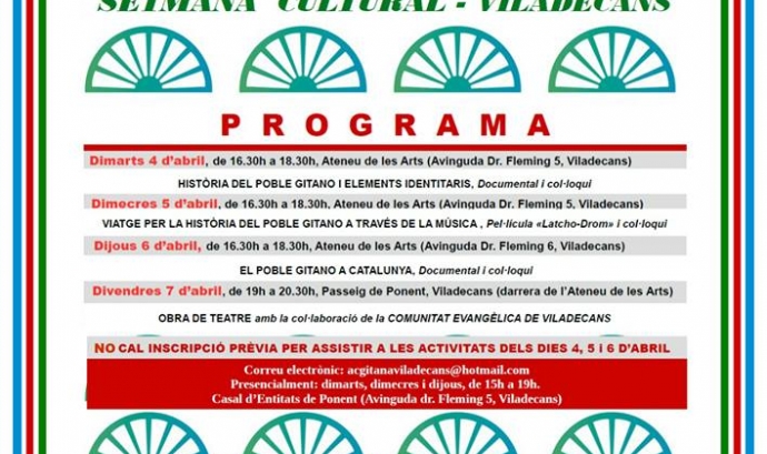 Cartell Dia Internacional del Poble Gitano Viladecans 2017.