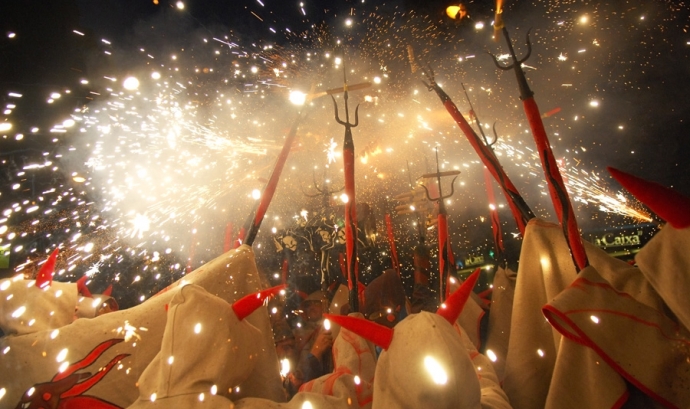 Els Diables de Vilafranca del Penedès en un dels actes festius que organitza Font: Ajuntament de Vilafranca del Penedès