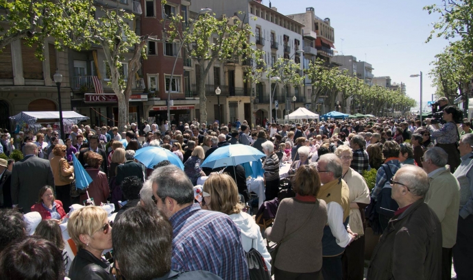 Imatge de la Diada de la Puntaire 2012 celebrada a Arenys