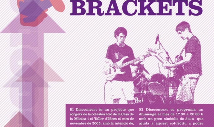 Cartell del Discconcert amb el grup Brackets