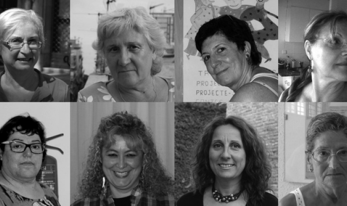 Protagonistes de "Dones del moviment veïnal d'ahir i d'avui" de la CONFAVC