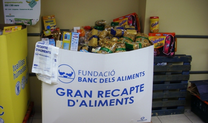 La novena edició del Gran Recapte tindrà lloc l'1 i el 2 de desembre Font: Banc dels Aliments