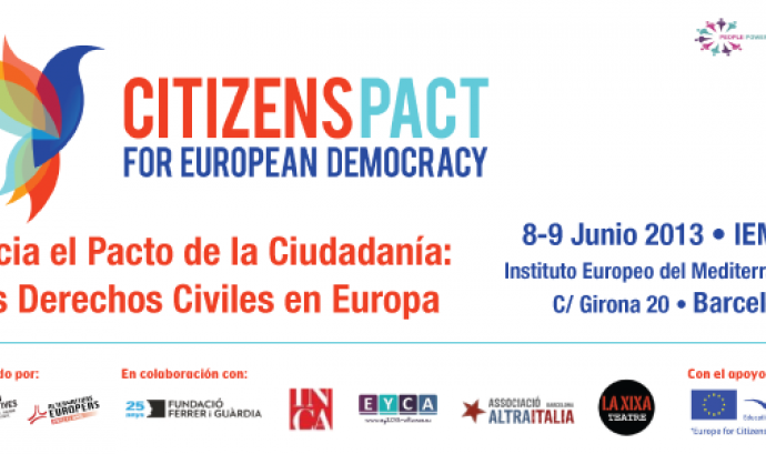 Cartell del fòrum d'Alternativas Europeas Barcelona