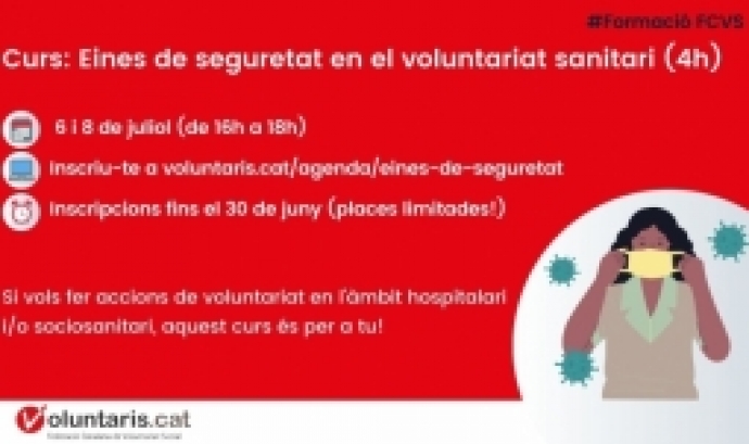 La Federació Catalana de Voluntariat Social vol tractar les principals normes de seguretat i higiene. Font: Federació Catalana de Voluntariat Social.