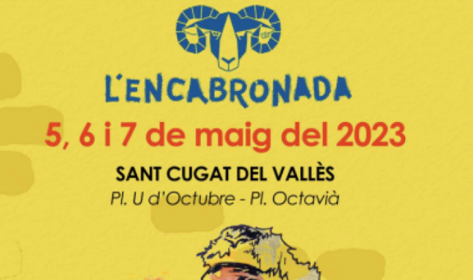 Fragment del cartell oficial de l'Encabronada de Sant Cugat del Vallès. Font: Diables de Sant Cugat