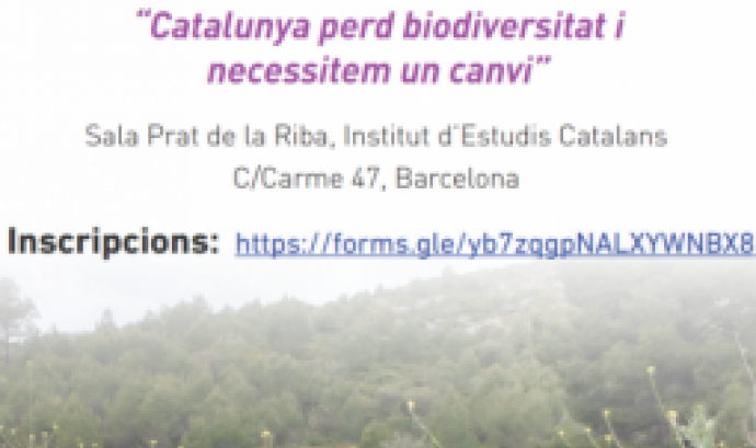 Debat sobre la pèrdua de biodiversitat a Catalunya divendres 21 a l'Institut d'Estudis Catalans
