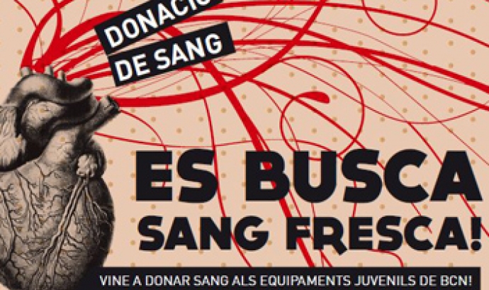 #esbuscasangfresca Campanya de donació de sang als equipaments juvenils de Barce