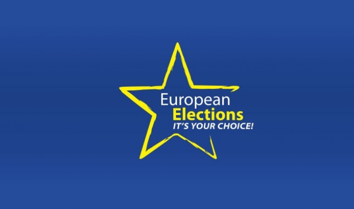 Eslògan on posa eleccions europees, és la teva decisió. Font: evaeneuropa.com