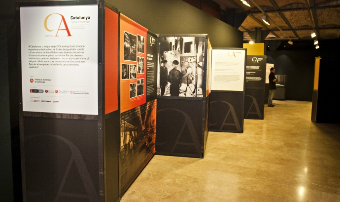 Plafons de l'exposició al Museu d'Història de Catalunya, a Barcelona