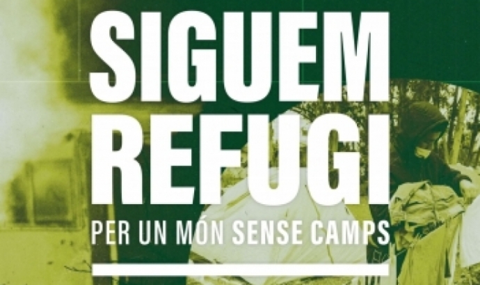 Fragment del cartell de l'exposició 'Siguem refugi'