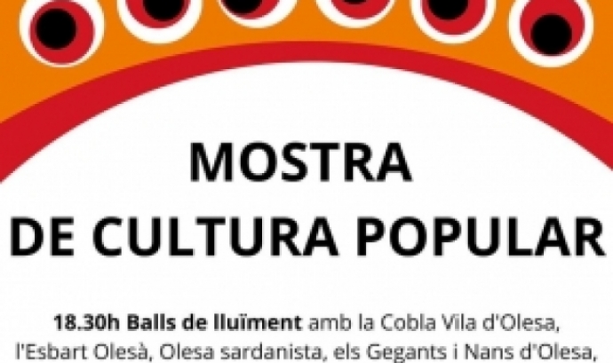 Cartell de la mostra de cultura popular d'arrel a Olesa de Montserrat. Font: ACF Olesa Sardanista