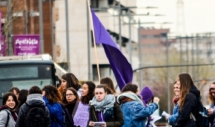 Feministes a Lleida el 8M 2018