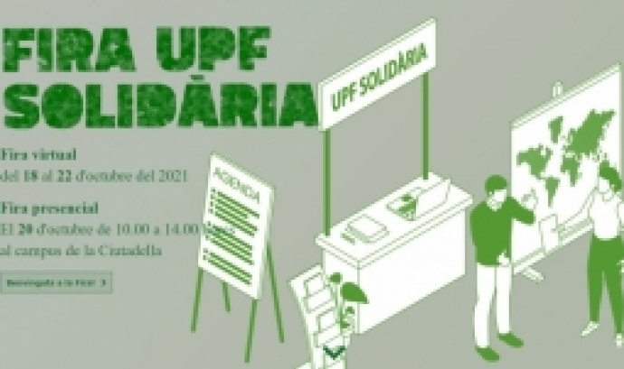 Una trentena d’entitats participaran el dimecres 20 d’octubre a la novena edició de la Fira UPF Solidària. Font: UPF Solidària