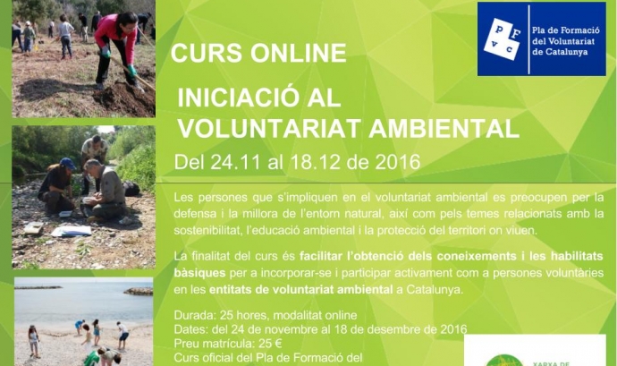 Curs online d'Iniciació al Voluntariat Ambiental (imatge: xvac.cat)