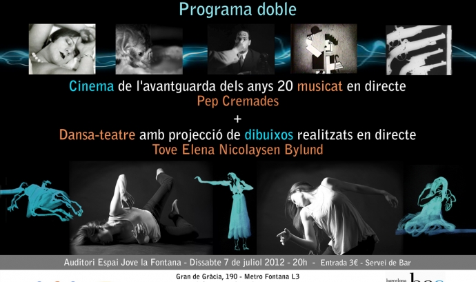 Cartell Sessió doble Cinema i Dansa