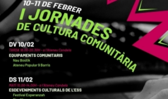Cartell de les Jornades de Cultura Comunitària de Terrassa. Font: Comunalitat Urbana Terrassa