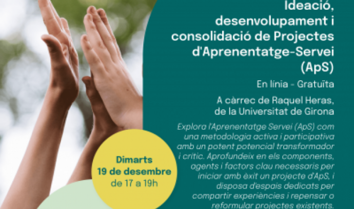 Cartell de la formació emmarcada en el programa 'Estenem la sostenibilitat' de l’Ajuntament de Barcelona.