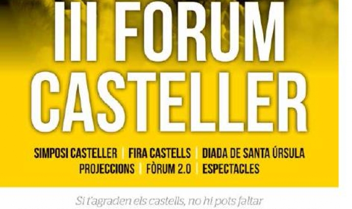 Cartell de l'edició 2013 del Fòrum Casteller Font: 