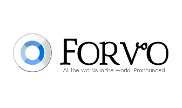 Logotip de la plataforma col·laborativa Forvo Font: 