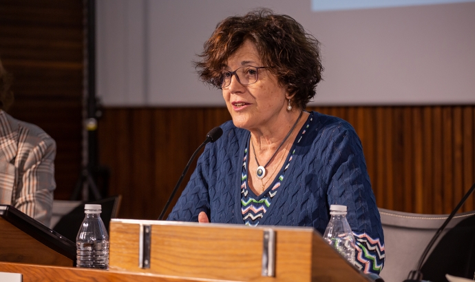 La presidenta de la Taula del Tercer Sector, Francina Alsina Font: Taula d'Entitats del Tercer Sector