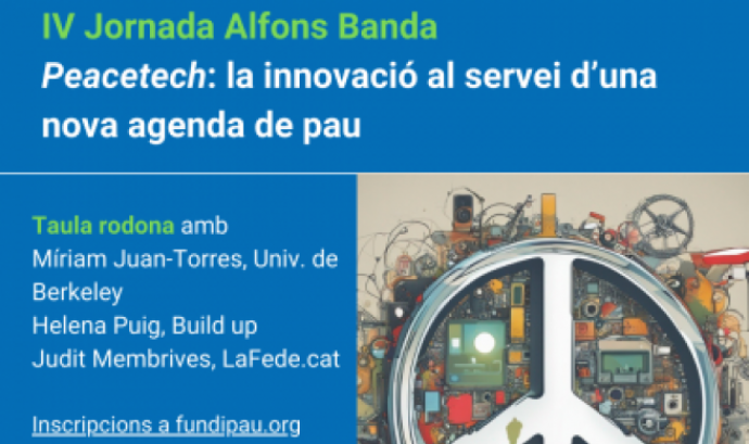 Cartell de la IV Jornada Alfons Banda organitzada per Fundipau.