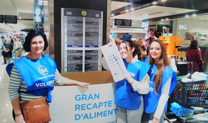 Voluntàries de La Salle al Gran Recapte de 2015 Font: La Salle