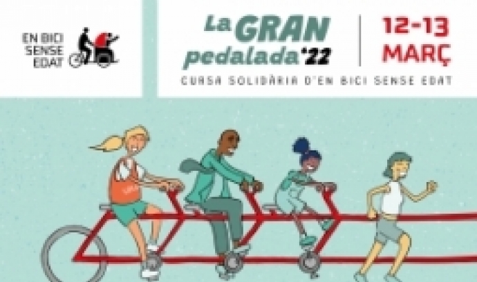 ‘La Gran Pedalada’ proposa a les participants anar en bicicleta, córrer o caminar. Font: En Bici Sense Edat