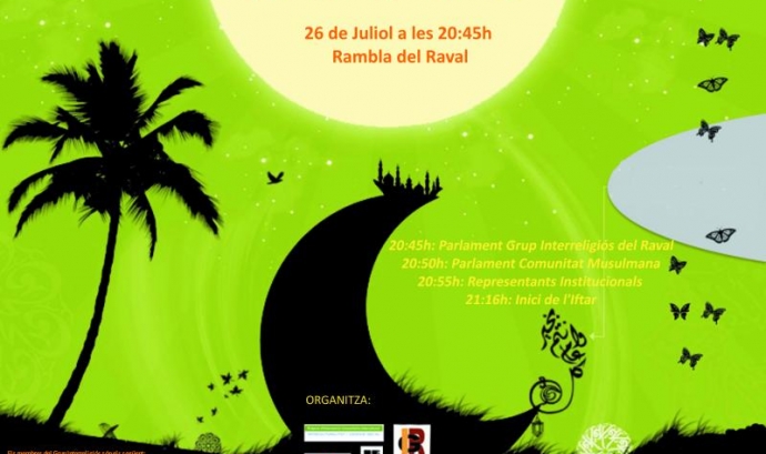 Cartell de l'Iftar popular del Raval 2012