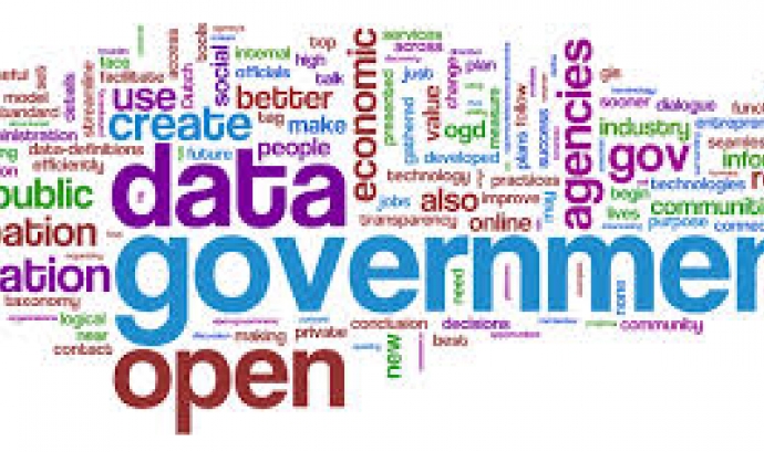 Imatge on hi ha diferents paraules que fan referència al govern obert. Font: web localret.cat