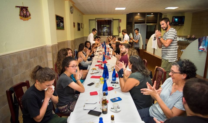 Imatge del sopar solidari. Font: Ramón Casacuberta
