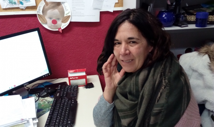 Adela Hidalgo, directora de l'Esplai Eixida de Sant Boi de Llobregat. Font: Júlia Hinojo Font: 