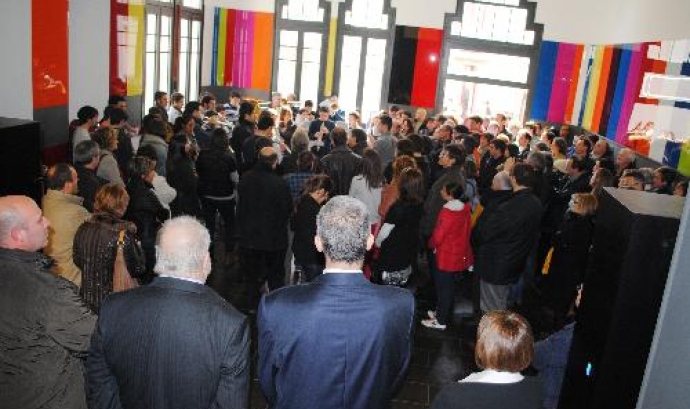 La inauguració de l'exposició va coincidir amb la reobertura del reformat Casino de Berga Font: 