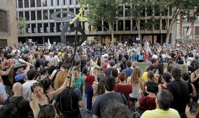 Manifestació contra la pujada de l'IVA a Madrid