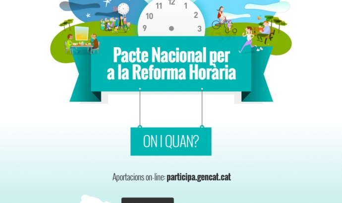 Infografia sobre el procés participatiu per a la reforma horaria / FONT: Reforma horaria