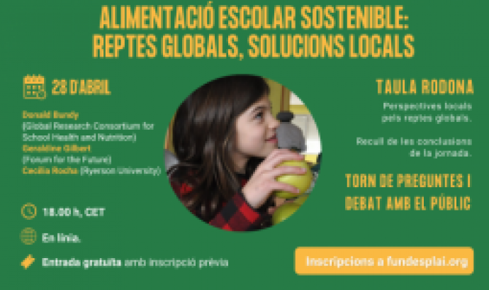 Webinar: Alimentació escolar sostenible - reptes globals, solucions locals