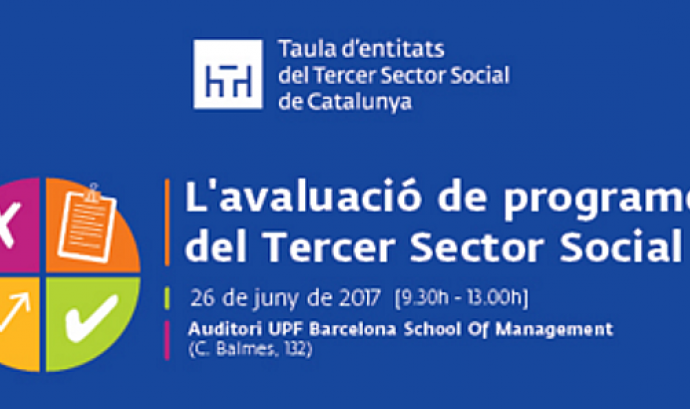 Jornada sobre 'L’avaluació de programes del Tercer Sector Social'. Font: Taula d'Entitats del Tercer Sector